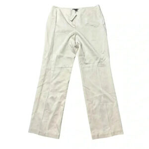 New Ann Taylor Cream Straight Leg Pants Size 10